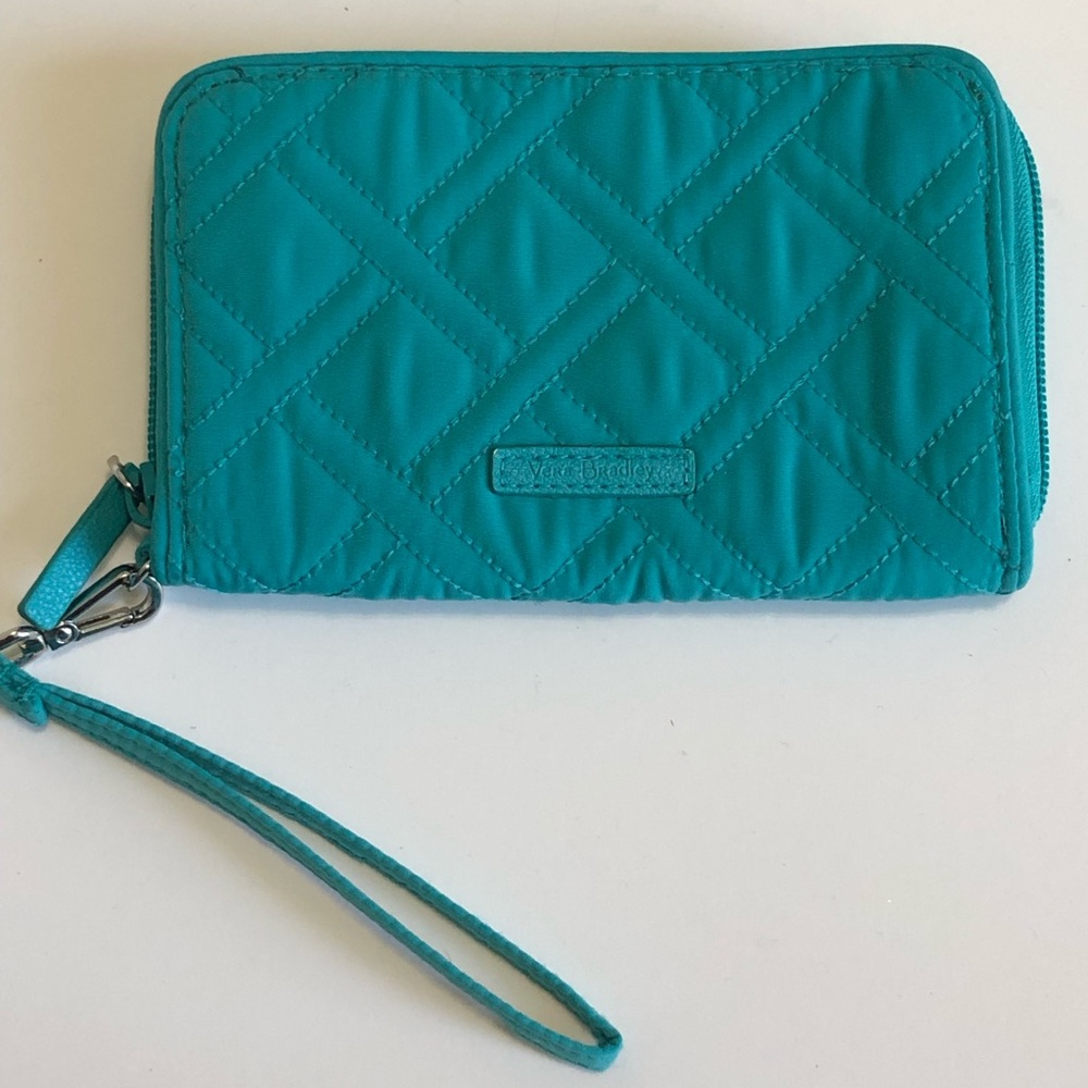 Vera Bradley brand new teal blue wristlet